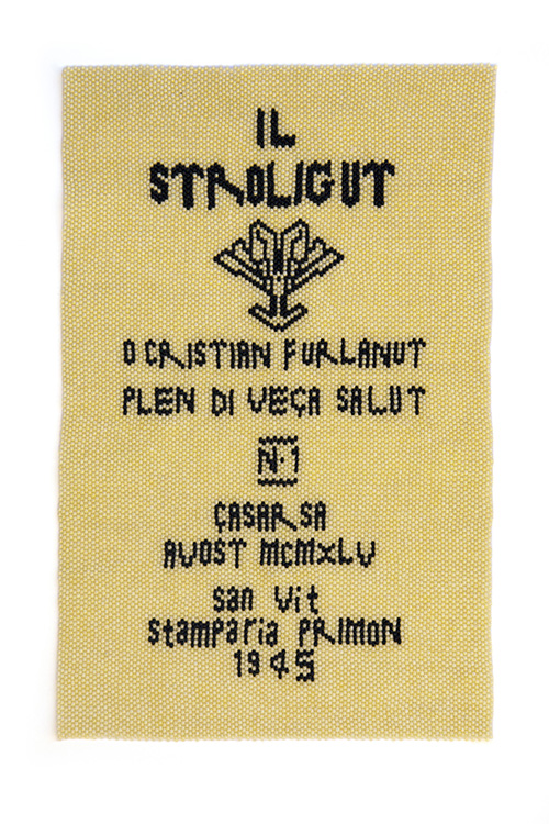Il Stroligut No. 1, bead knitting, 30 x 19 cm, 2015