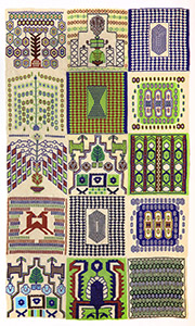 Gardens of Paradise 2, beading, 100 x 60 cm, 2025