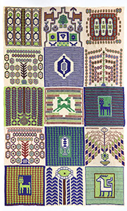 Gardens of Paradise 3, beading, 100 x 60 cm, 2025