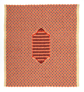 Senneh Rug, beading, 37 x 32 cm, 2021